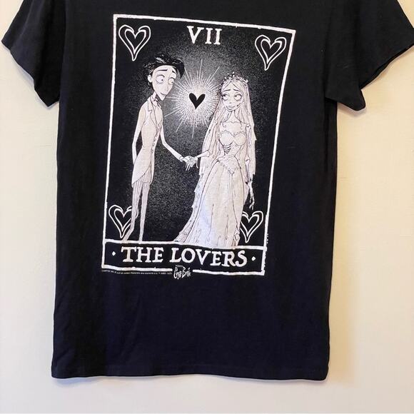 Corpse Bride S short sleeve t-shirt casual Tarot Cards black movie fandom - Picture 3 of 7